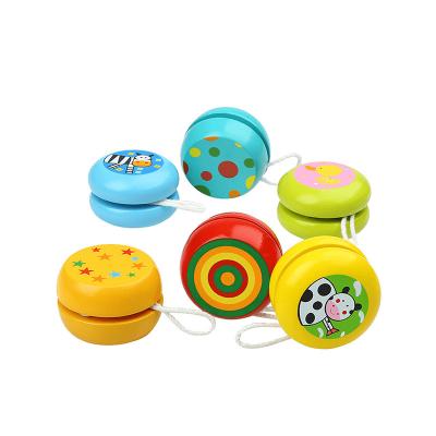 China Advertising Wholesale Classic Toys Toys Customized LOGO Promotional Gifts Wooden Yo-yo for sale