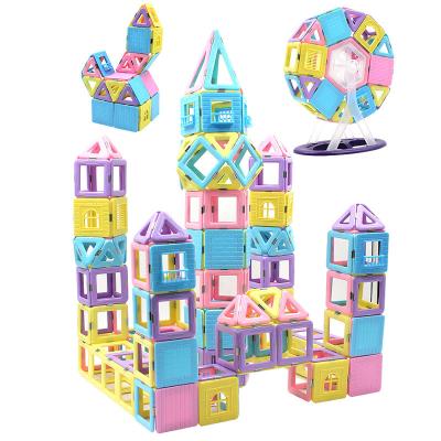 China DIY Toy Set 145PCS DIY Magnet Building Blocks Educational Flexible Magnetic Building Block For Kids for sale