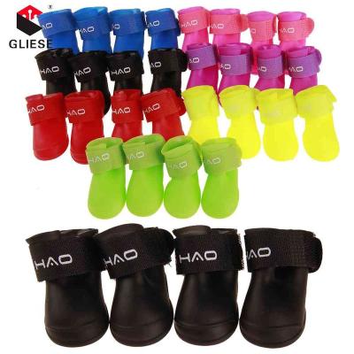 China Resin PVC Outdoor Waterproof Cute Comfortable Comfortable Rain Shoes Dog Rain Boots for sale