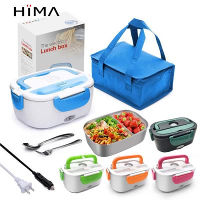 China 1.5L Stocked 3 in 1 12v Stainless Steel Lunch Box Portable Electric Heater Food Warmer Electric Hot Bowl for sale