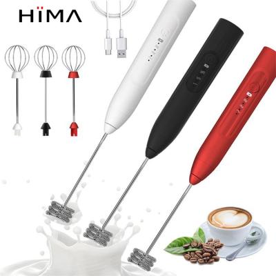 China Viable Electric Rechargeable Milk Frother Electric Drinks Milk Frother Mini Milk Frother Coffee Mixer for sale