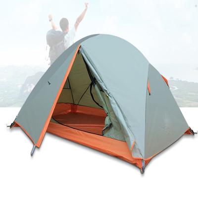 China Hot Sale Outdoor Mosquito Repellent Double Layer Waterproof Camping Tent Straight Tying Type for sale