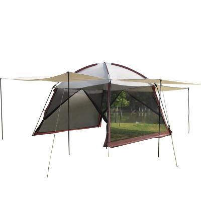 China Outdoor Camouflage/Field Play Tent 8-10 People Camping Tent Set, Insect Repellent Net Gauze Pergola Canopy for sale