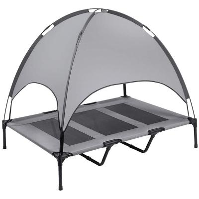 China Modern Covered Raised Outdoor Bed Pet Tent Sunshade Pet Tent Dog Camping Bed Cage for sale