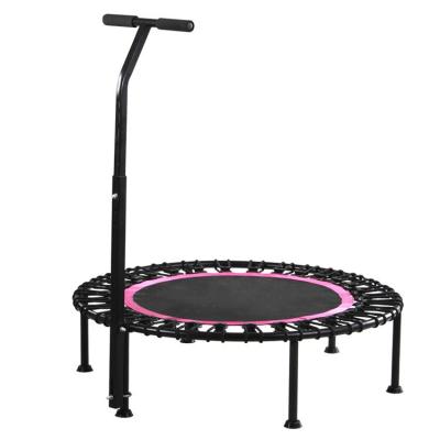 China Without Protective Net Mini Trampoline For Kids, 40-Inches Trampoline For Kids, Kids Indoor Trampoline With Adjustable Handle for sale