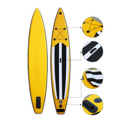 China Unisex Water Surfboard Surfing Long Paddle Board Foldable Inflatable Surfboard Water Sports Equipment PVC for sale