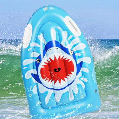 China Wholesale Unisex Portable PVC Kids Body Board Surfboard Drainage Inflatable Surfing Float Bed For Kids for sale