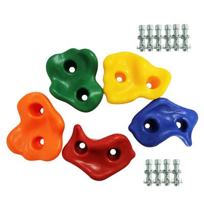 China 200 PCS Rock Climbing Holds Set with Screws and Mounting Hardware for DIY Kids Indoor and Outdoor Play Set Use TP0104 for sale