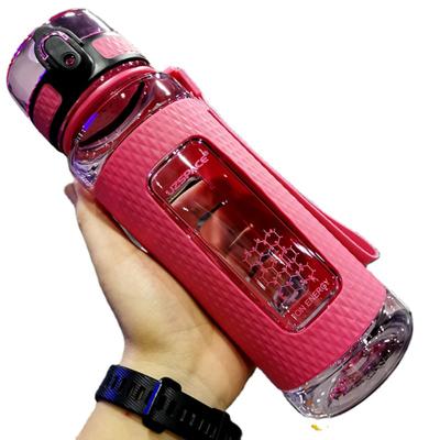 China HotFun Plastic 15 Ounce Water Bottle with Heat Insulation Cover, Anti-scalding and 450ml Tritan Leakproof Water Bottle for sale