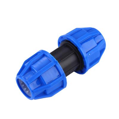 China Cheap PP Irrigation Pipe Fittings Quick Joint Drip Tape Fittings 16mm for sale