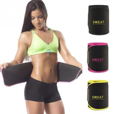 China Adjustable Comfortable Breathable Trimming Belt Slimming Neoprene Body Shaper Sweating Waist Trainer for sale