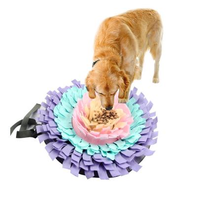 China Viable Dogs Nose Mat Pet Leak Food Anti Clogging Mat Toy Pet Slowing Feeding Intelligence Working Mat Cat Dog Training Blanket Nose for sale