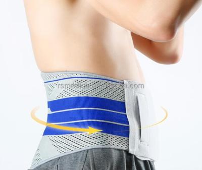 China Best Quality Durable Silicone 3D High Elastic Gym Sports Waist Support Back Protector Back Belt for sale