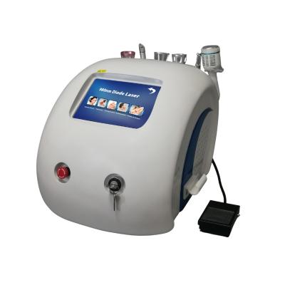 China 5 in 1 980nm Diode Laser Vascular Removal/Physical Therapy Device with Cold Hammer for sale