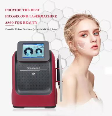 China Hot Sale As60  Nd Yag Picosecond Pico Laser Tattoo Removal Skin Whitening Machine Beauty Device for sale