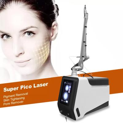 China Laser Picosecond Nd Yag Laser 755 Tattoo Removal Machine laser beauty Equipment Q-switched Pigment Removal fractional for sale