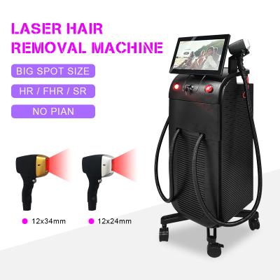 China Big power laser diode ice 808nm laser hair removal 3 Waves 755 808 1064nm hair removal laser diode for sale