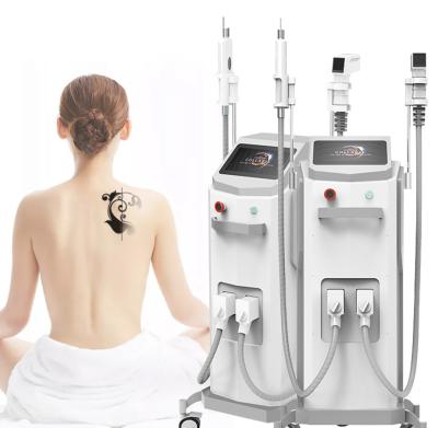 China DPL Hot Sale diode laser 755 808 1064 2 in 1 Ipl   Hair Removal Nd Yag Laser Tattoo Removal Rf Wrinkle Removal Machine for sale