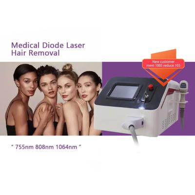 China Hot-Selling Laser-Haarentfernung Portable 3 Wellenlänge 755 1064 808 Dioden-Laser-Haarentfernung Maschine zu verkaufen