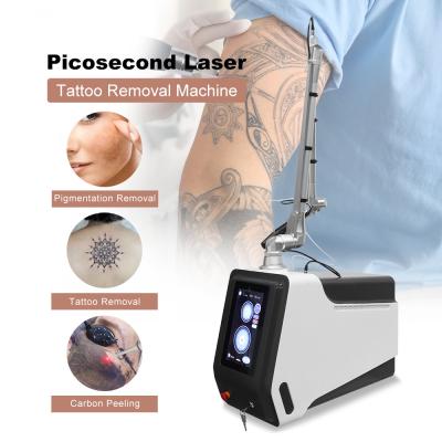 China Hautverjüngung Q Switch Nd Yag Laser Tattoo Entfernung Maschine 755nm Ance Entfernung Gerät zu verkaufen