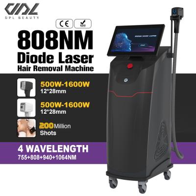 China New Technology Hair Removal laser Machine 500-1600W 808NM Diode Laser OEM Lazer Hair Remover Beauty Equipment Factory for sale