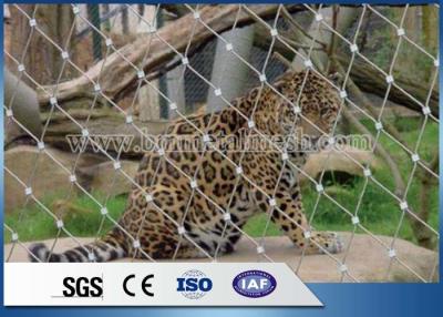 China Precise Hand Woven Stainless Steel Cable Netting Wire Mesh Monkey Enclosure SGS Certified for sale