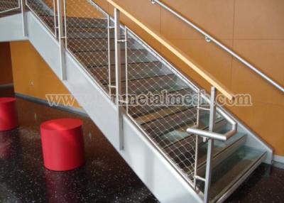 China Ferruled X-tend Inox Wire Rope Mesh For Staircase Safety for sale