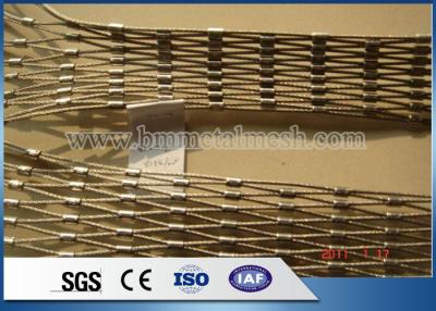 China Factory High Tensile Stainless Steel Cable Mesh/Cable Webnet  For Zoo Exhibition for sale