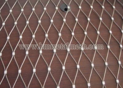 China 1.2Mm Ferruled Stainless Steel  Wire Rope  Mesh For Aviary Bird Zoo Mesh for sale