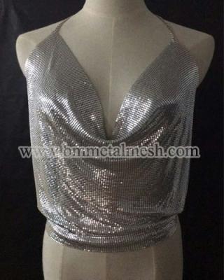 China Sequin Fabric,Silver Metal Mesh For Dress for sale