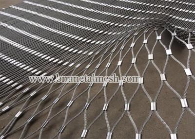 China Aviary Mesh,Ferrule type rope mesh for zoo animal enclosure fence for sale