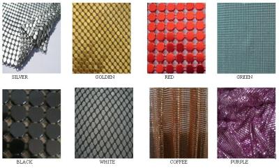 China Decorative Metal Mesh Fabric Aluminum Sequin for sale