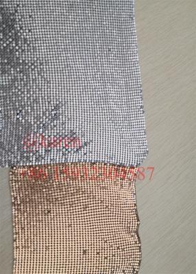 China Metallic Decorative Cloth Sequin Screen Flexible Metal Mesh Fabric for sale