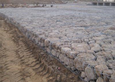 China Gabion Basket With 60x80MM Hexagonal Mesh Double Twisted Woven Gabion Box for sale