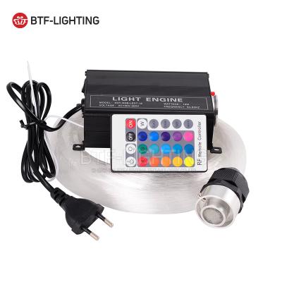 China DC85-265V Car Decoration Input 16w KTV Home Use Optical Light Star Ceiling RF RGBW Led Fiber Lighting Kits for sale