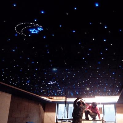 China Derocate Lighting 16W RGBW 150pcs*0.75mm*2M LED Fiber Optic Star Light Ceiling Kit Lights for sale