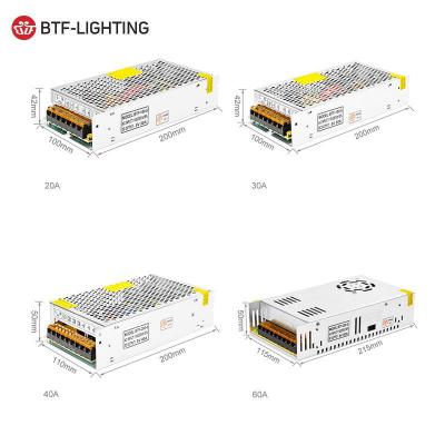 China Lighting Power Supply BTF Lighting Technology 5v 30A 150w Switching Power Supply for sale