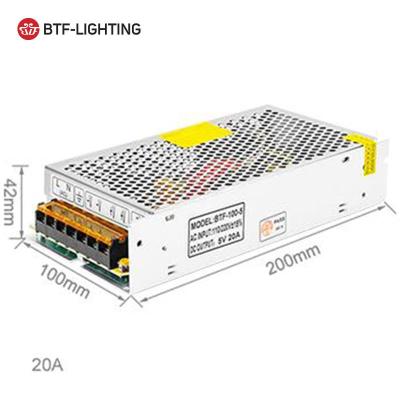 China LED Strip Light Driver Factory Sale CE FCC RoHs Check 5v 100w Switching Power Supply for sale