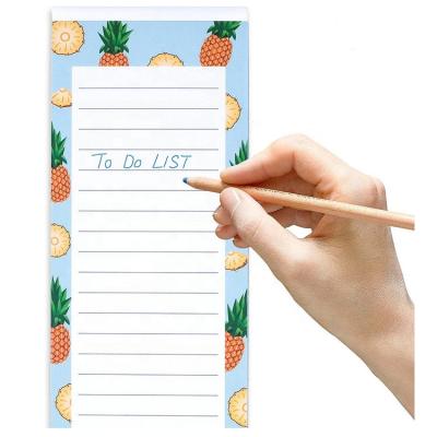 China Hot Selling Loose Leaf Amazon Custom To Do List Grocery List Magnet Pad For Fridge Shopping List Magnetic Notepad for sale