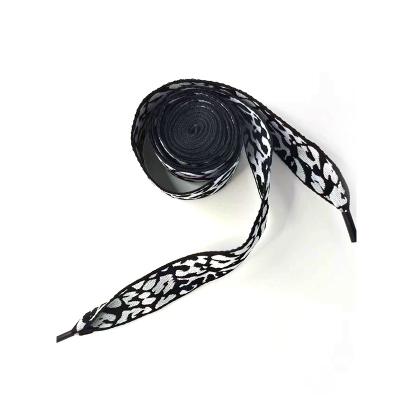 China Multiple styles High Quality Cheap Cotton Flat Shoelace Custom Printed Shoe Lace With Plastic Tips for sale