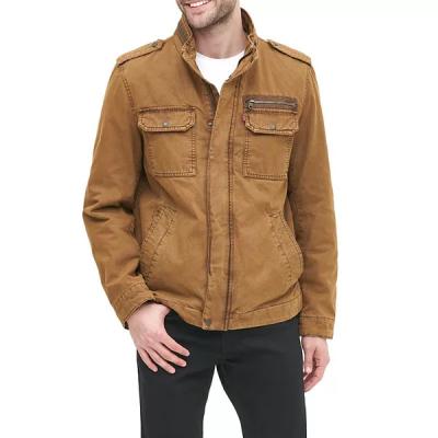 China Safari Jacket Vintage Cotton Twill Reversible Custom Made Casual Multi Pockets Jackets For Men for sale