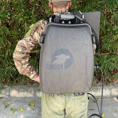 China 4 kanalen backpack drone jammer 2.4GHz 5.8GHz GPS jammer anti drone UAV FPV Te koop