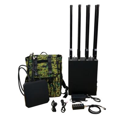 China 1.5KM ~ 2KM Range Drone Jammer UAV Signal GPS Defensie Anti Drone Backpack Jammer Te koop