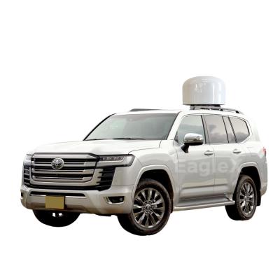 China Detección de 50MHz ~ 6GHz + Drone Jammer de huelga Land Cruiser convertido en sistema anti-FPV para vehículos SUV anti-drones en venta