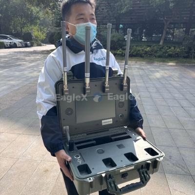 China 8-10 km FPV UAV Drone Detection Range Handheld Drone Detector met real-time pilot positionering Te koop