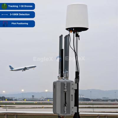 China Airport Security Drone Detection 3/5/8/10KM FPV Drone Detector for Wide Frequency Range Surveillance for sale