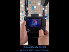 portable 3km fpv dji drone detector 400mhz 2.4ghz 5.2g 5.8g handheld detection