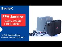 Vehicle-mounted FPV Jammer with magnetic base -480P