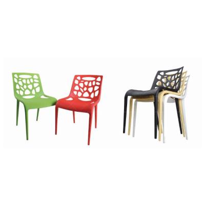 China Plastic Stacking Chair PP Upholstered Chair Mould, Plastic Leisure Cafe Chair for sale