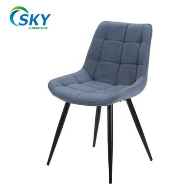 China SKY (Height)Adjustable Wedding Event Party Fabric Upholstered Dining Chair Italy Style Chair With Metal Legs Upholstered Dining Chairs Antique for sale